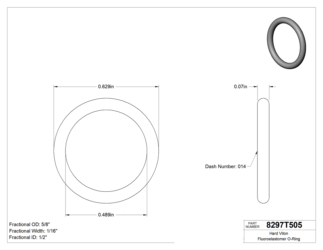 Technical drawing - 8297T505
